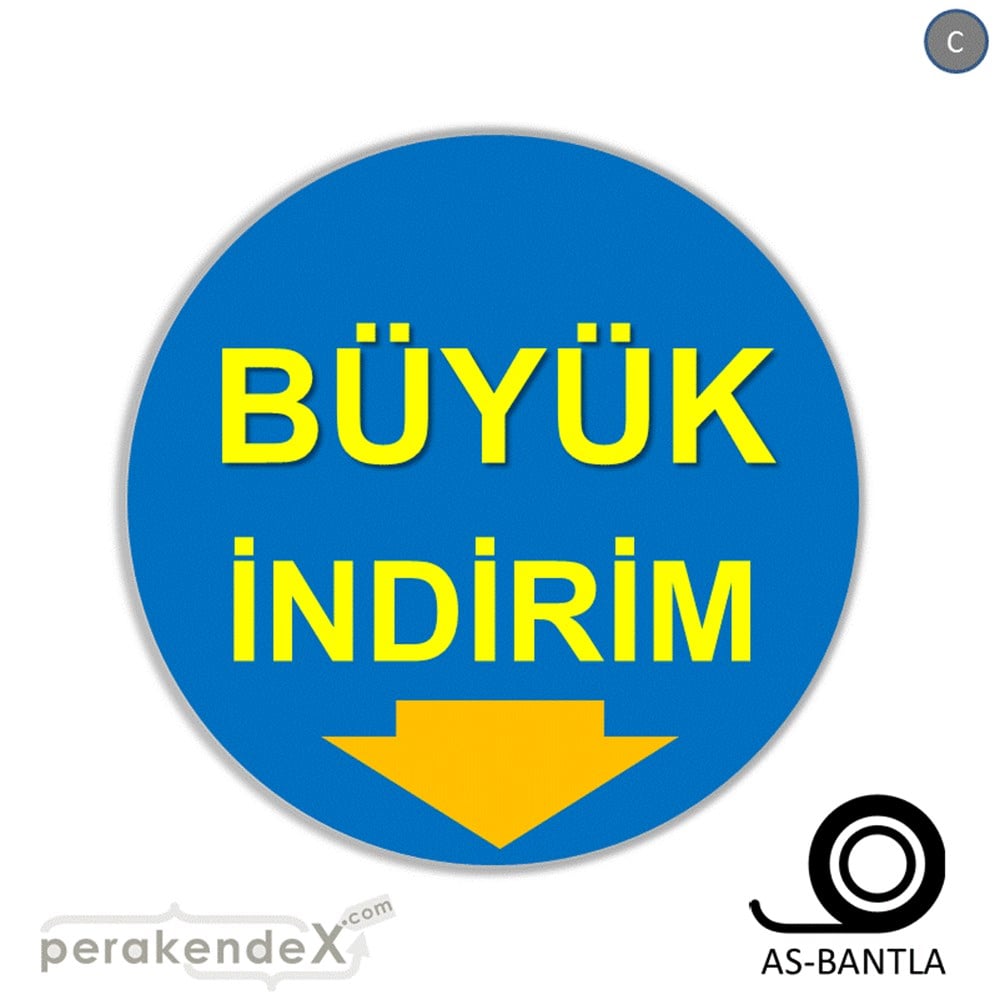 büyük indirim SERT PLASTİK POSTER -oval,tek yön baskı