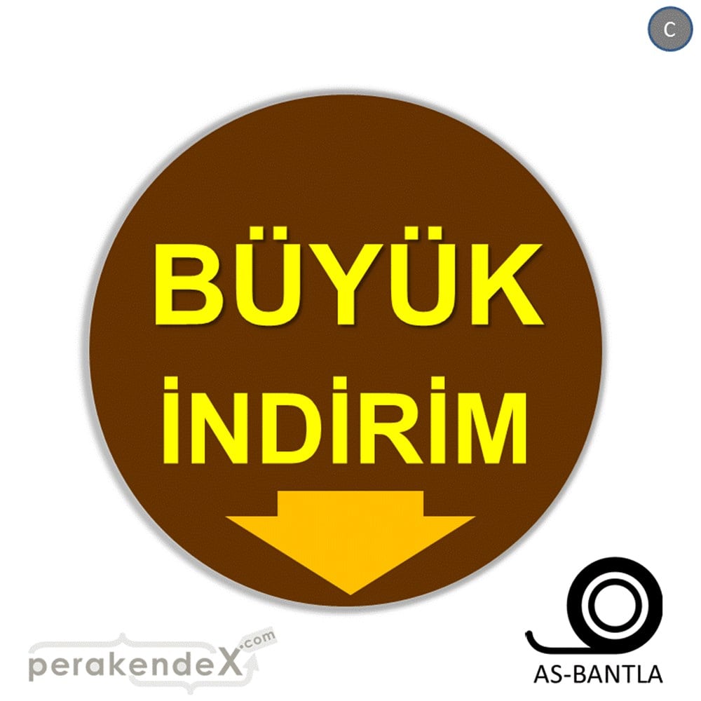 büyük indirim SERT PLASTİK POSTER -oval,tek yön baskı