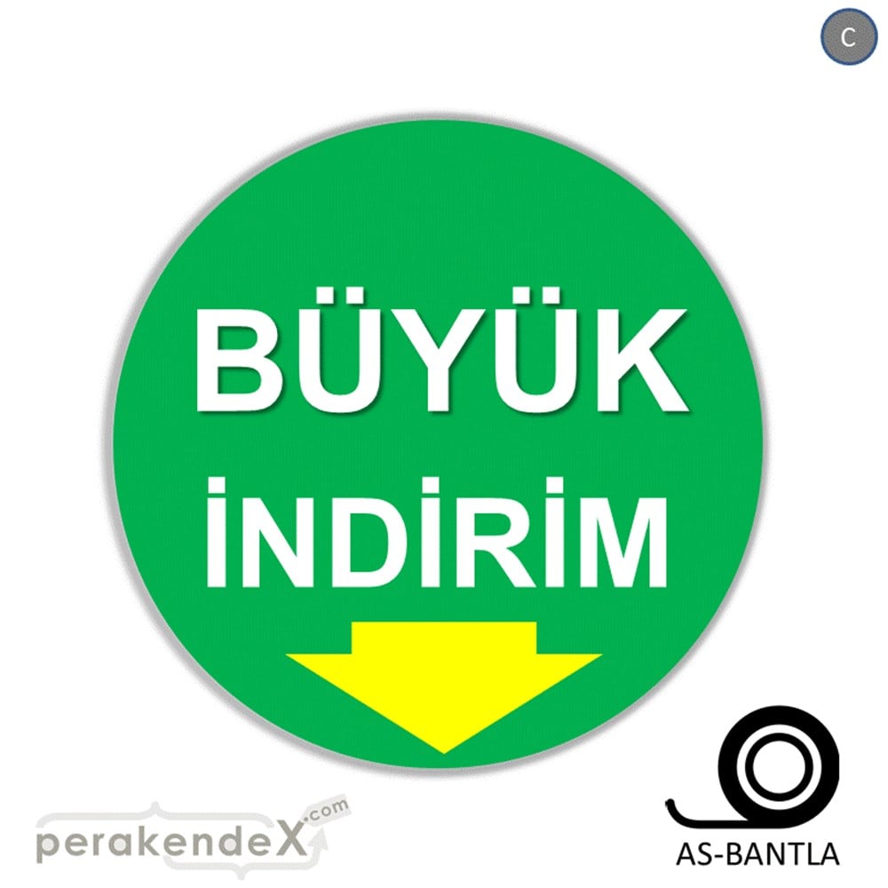 büyük indirim SERT PLASTİK POSTER -oval,tek yön baskı