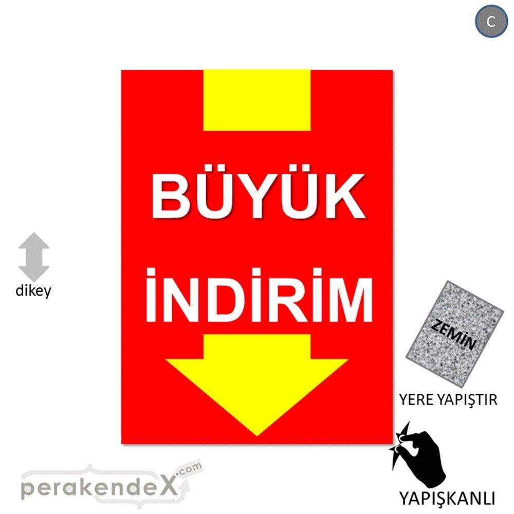 büyük indirim YER ZEMİNE YAPIŞIR -dikdörtgen,tek yön baskı