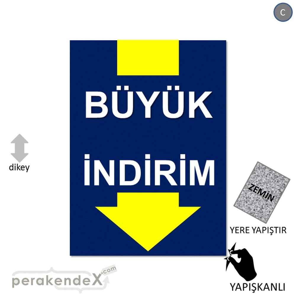 büyük indirim YER ZEMİNE YAPIŞIR -dikdörtgen,tek yön baskı