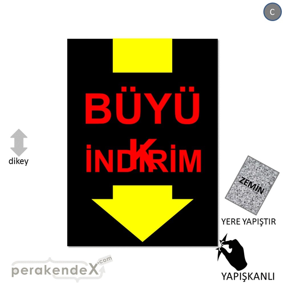 büyük indirim YER ZEMİNE YAPIŞIR -dikdörtgen,tek yön baskı