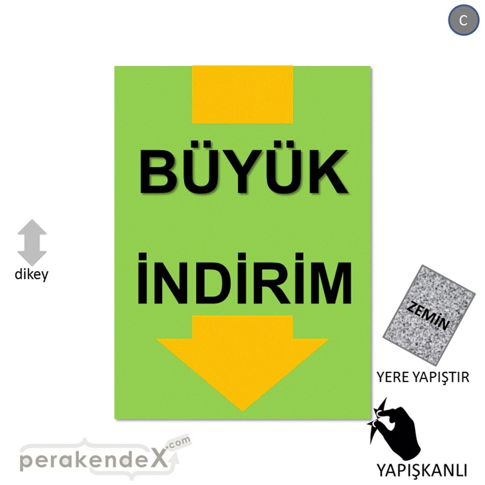 büyük indirim YER ZEMİNE YAPIŞIR -dikdörtgen,tek yön baskı