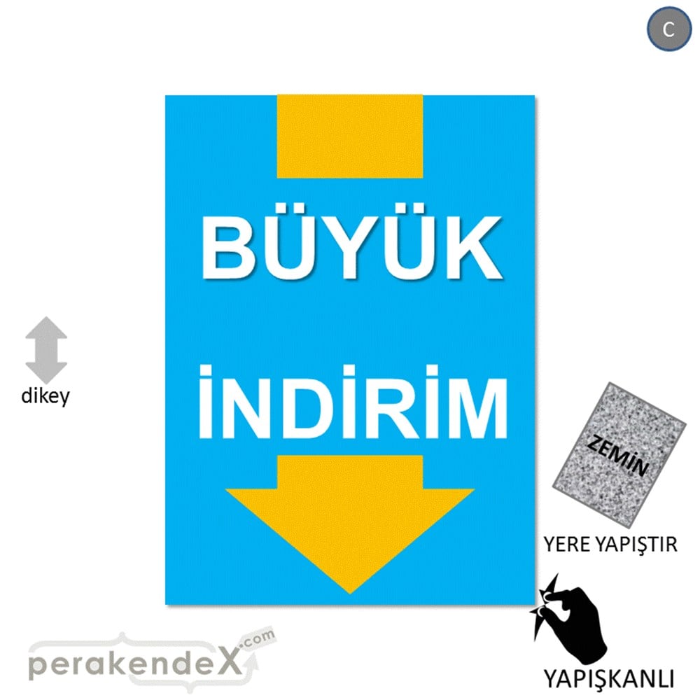 büyük indirim YER ZEMİNE YAPIŞIR -dikdörtgen,tek yön baskı