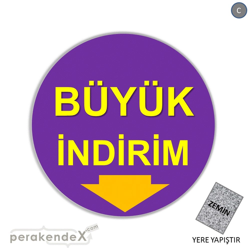 büyük indirim YER ZEMİNE YAPIŞIR -oval,tek yön baskı