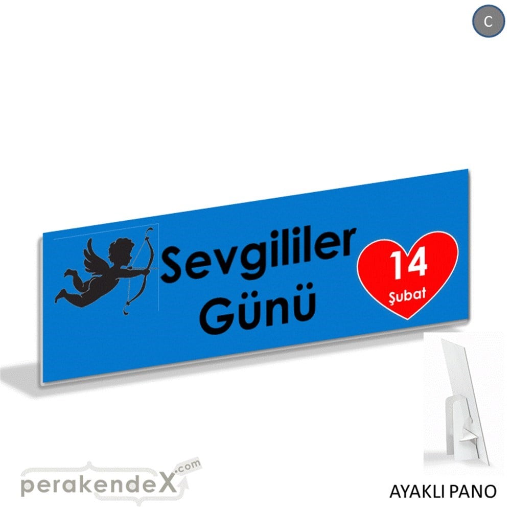 14 şubat sevgililer günü eros KARTON AYAKLI POSTER,  PANO (BANNER) -dikdörtgen,tek yön baskı
