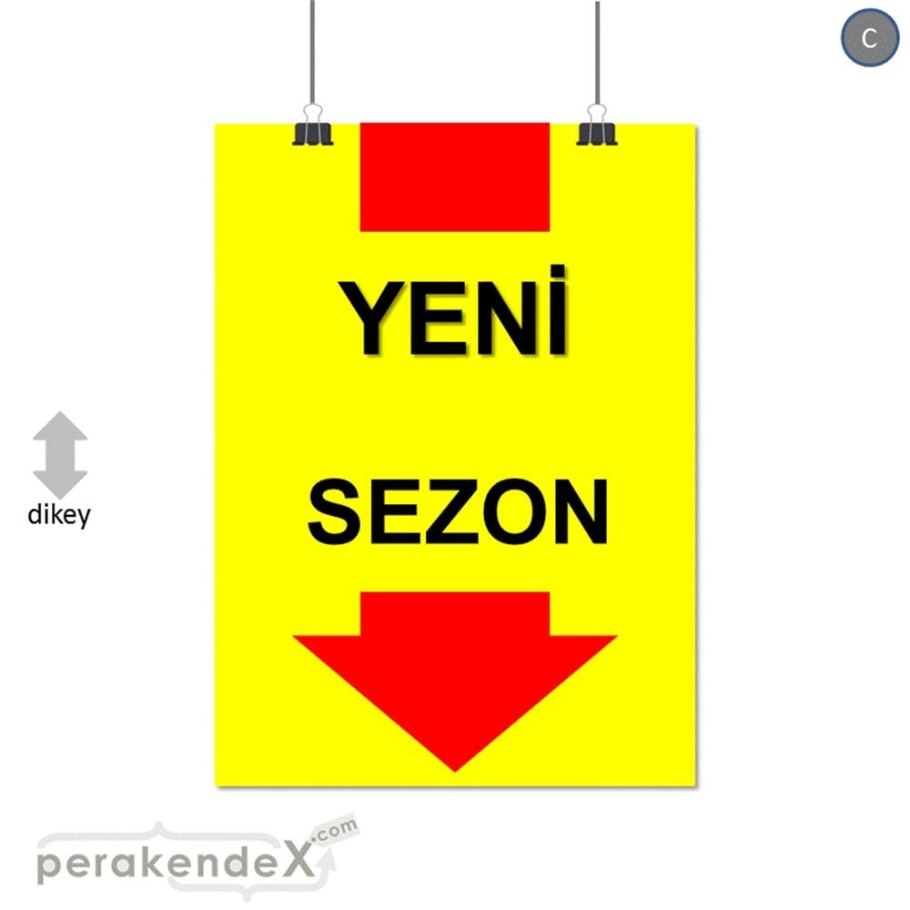yeni sezon * SERT PLASTİK POSTER -dikdörtgen,tek yön baskı