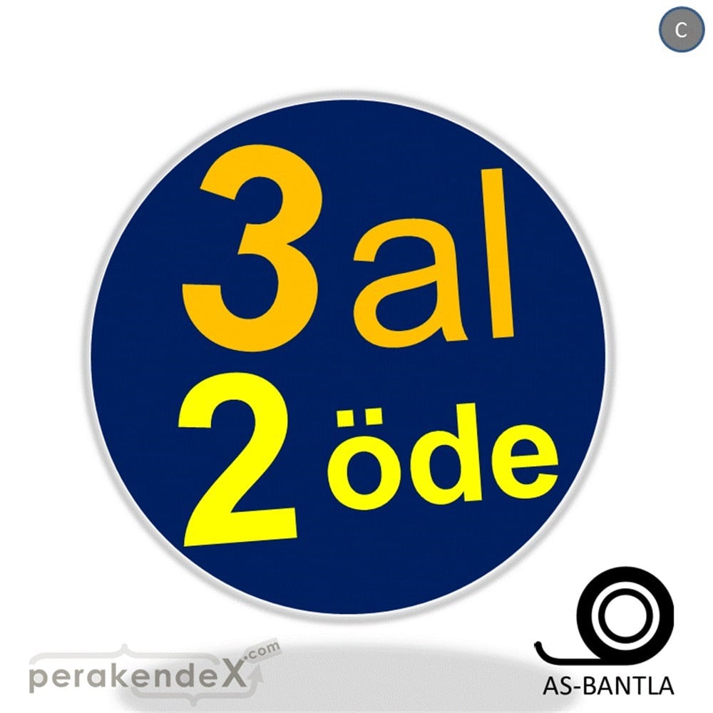 3 al 2 öde SERT PLASTİK POSTER -oval,tek yön baskı