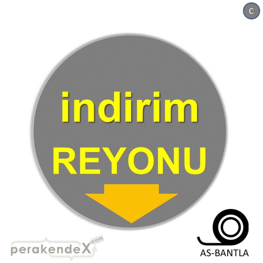indirim reyonu SERT PLASTİK POSTER -oval,tek yön baskı