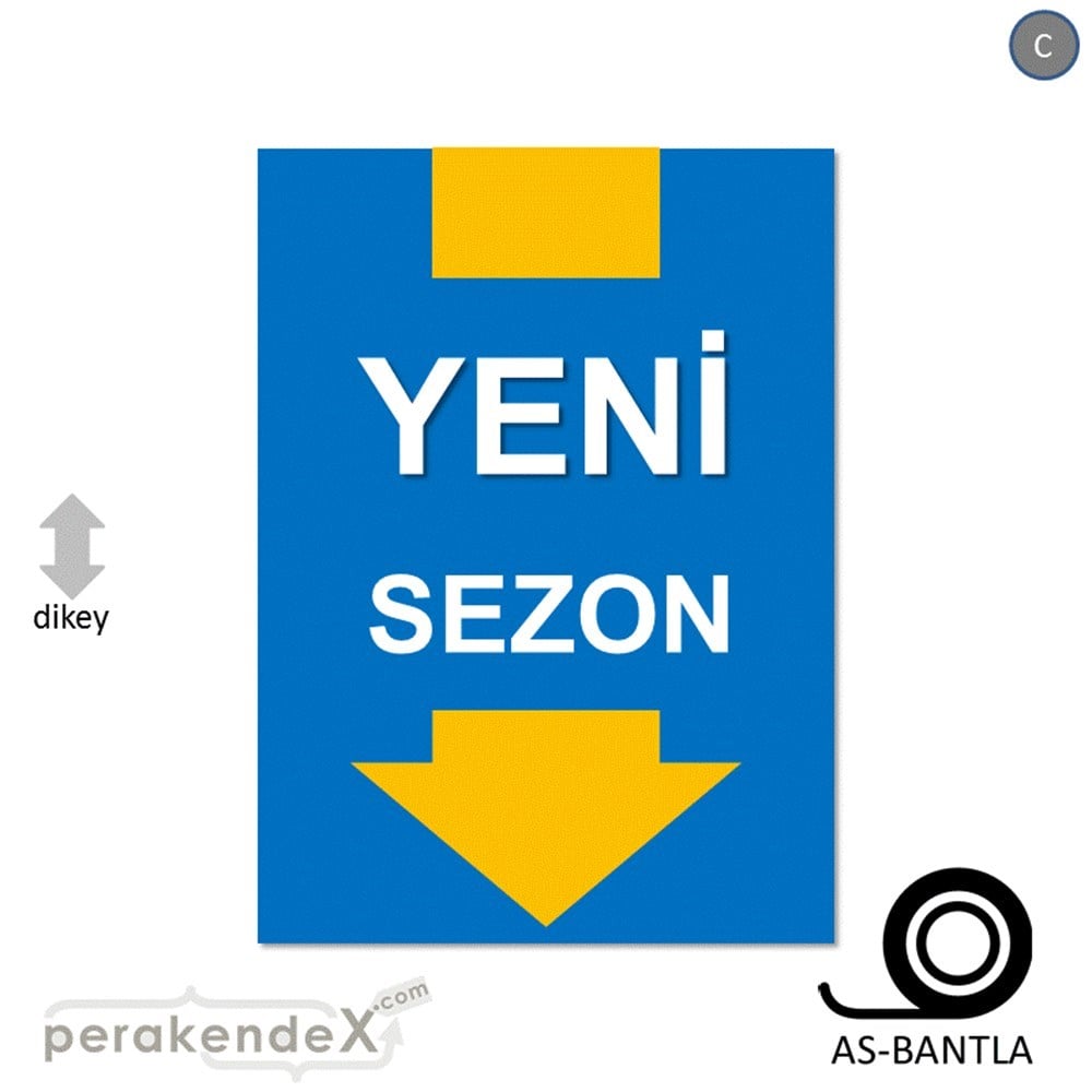 yeni sezon * POSTERİ -dikdörtgen,tek yön baskı