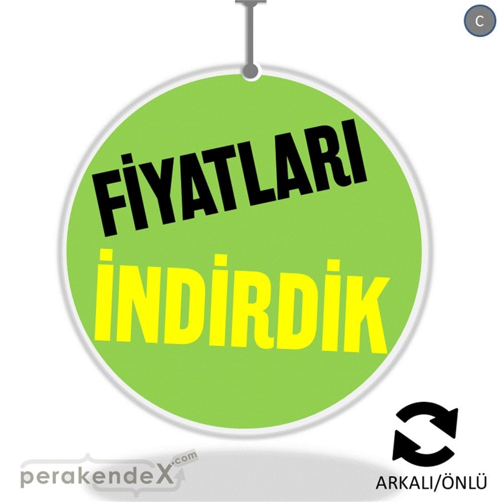 fiyatları indirdik DÖNKARTI -oval,çift yön baskı