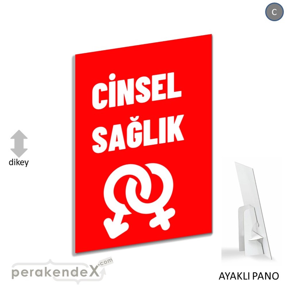 Cinsel Sağlık Ürün Çeşitleri KARTON AYAKLI POSTER,  PANO -dikdörtgen,tek yön baskıkarton ayaklı poster,  pano