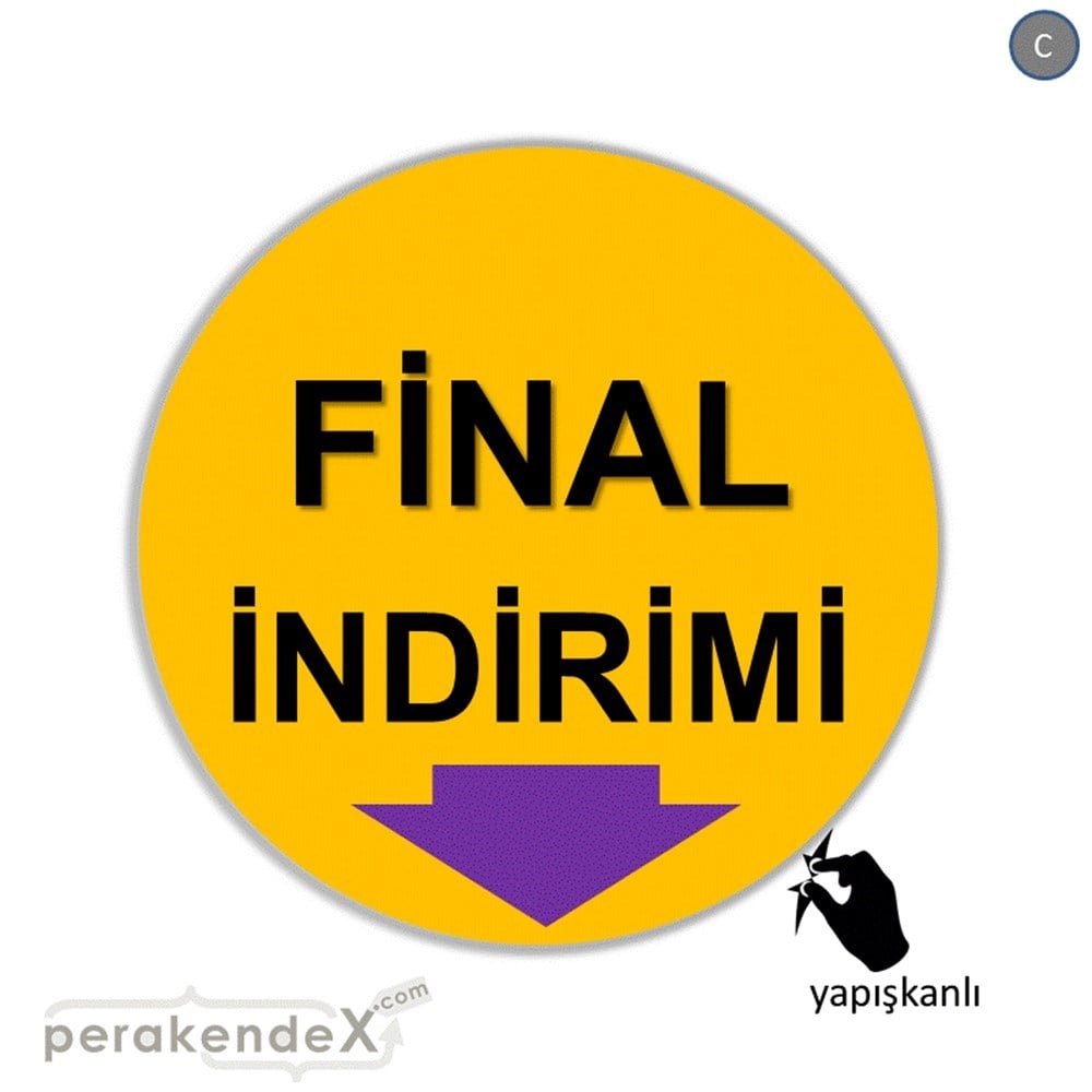 final indirimi CAMA YAPIŞAN FOLYO -oval,tek yön baskı