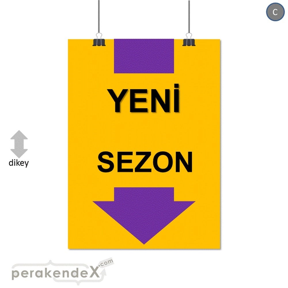 yeni sezon * SERT PLASTİK POSTER -dikdörtgen,tek yön baskı