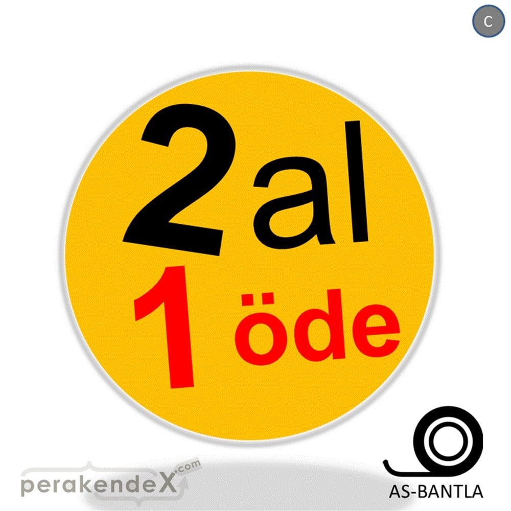 2 al 1 öde SERT PLASTİK POSTER -oval,tek yön baskı