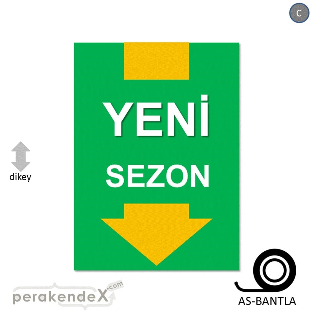 yeni sezon * POSTERİ -dikdörtgen,tek yön baskı