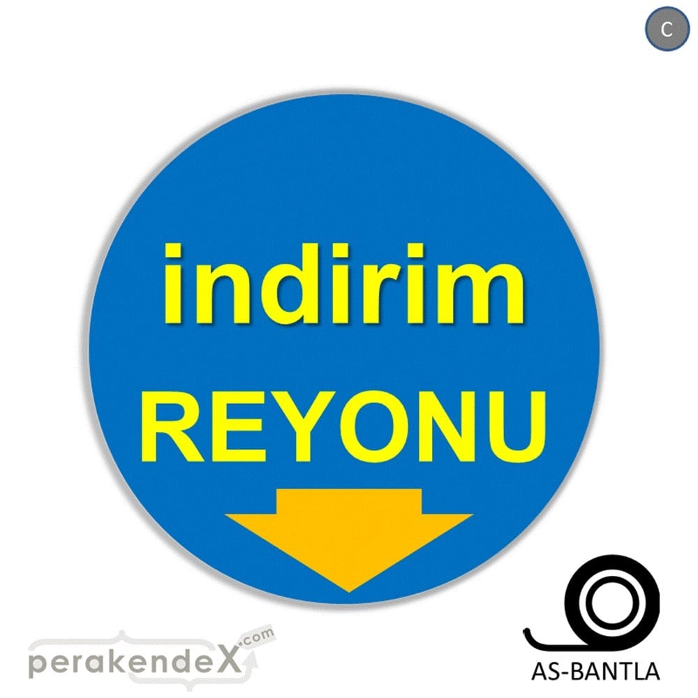 indirim reyonu SERT PLASTİK POSTER -oval,tek yön baskı