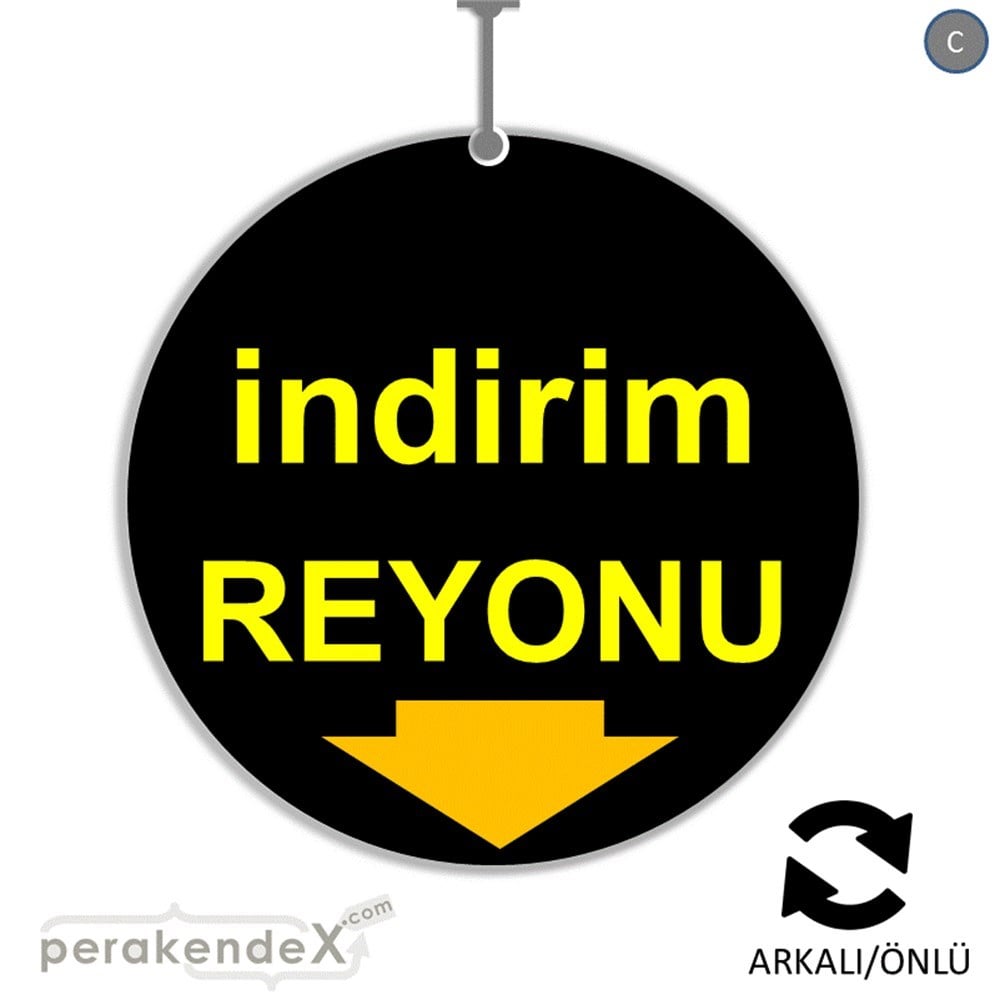 indirim reyonu DÖNKARTI -oval,çift yön baskı