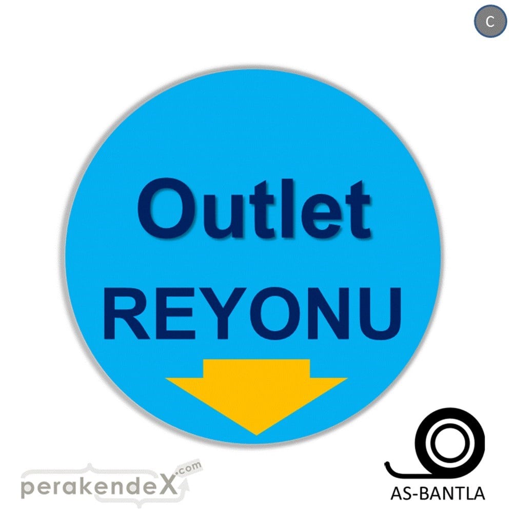 outlet reyonu SERT PLASTİK POSTER -oval,tek yön baskı