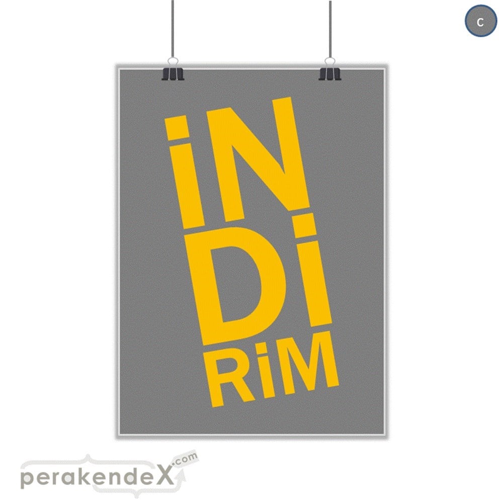 heceli indirim SERT PLASTİK POSTER -dikdörtgen,tek yön baskı