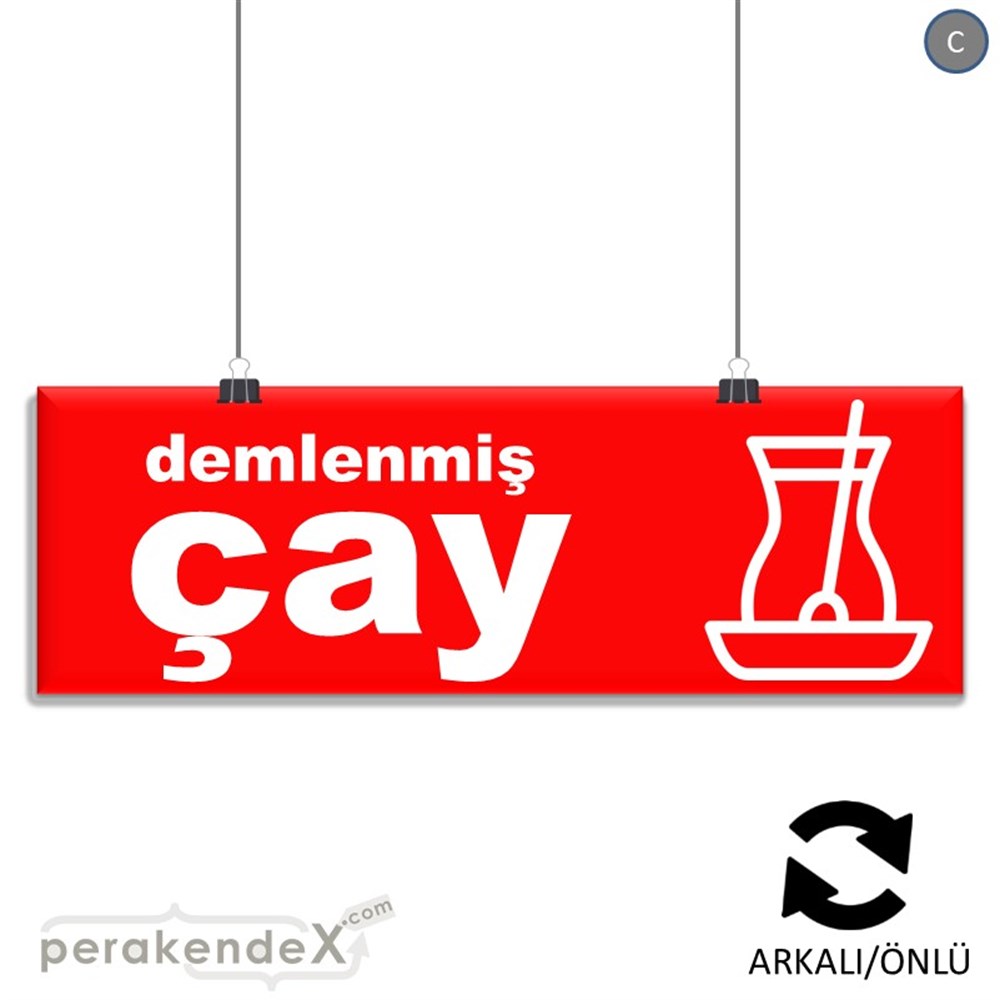Demlenmiş Çay  SERT PLASTİK POSTER,  AFİŞ (BANNER) -dikdörtgen,çift yön baskısert plastik poster,  afiş