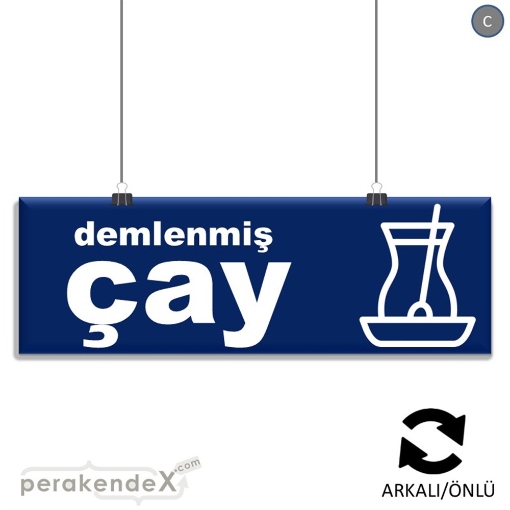 Demlenmiş Çay  SERT PLASTİK POSTER,  AFİŞ (BANNER) -dikdörtgen,çift yön baskısert plastik poster,  afiş