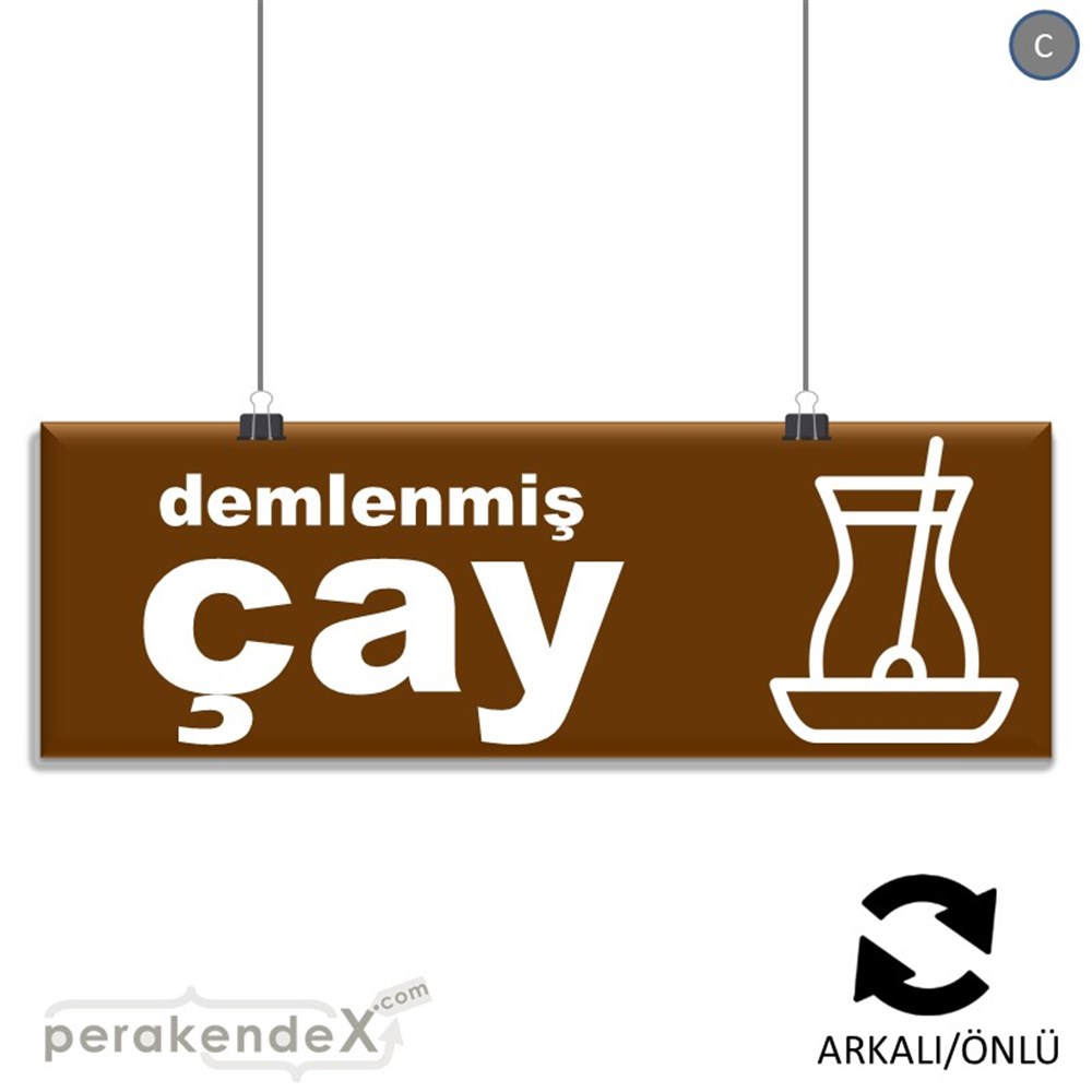Demlenmiş Çay  SERT PLASTİK POSTER,  AFİŞ (BANNER) -dikdörtgen,çift yön baskısert plastik poster,  afiş