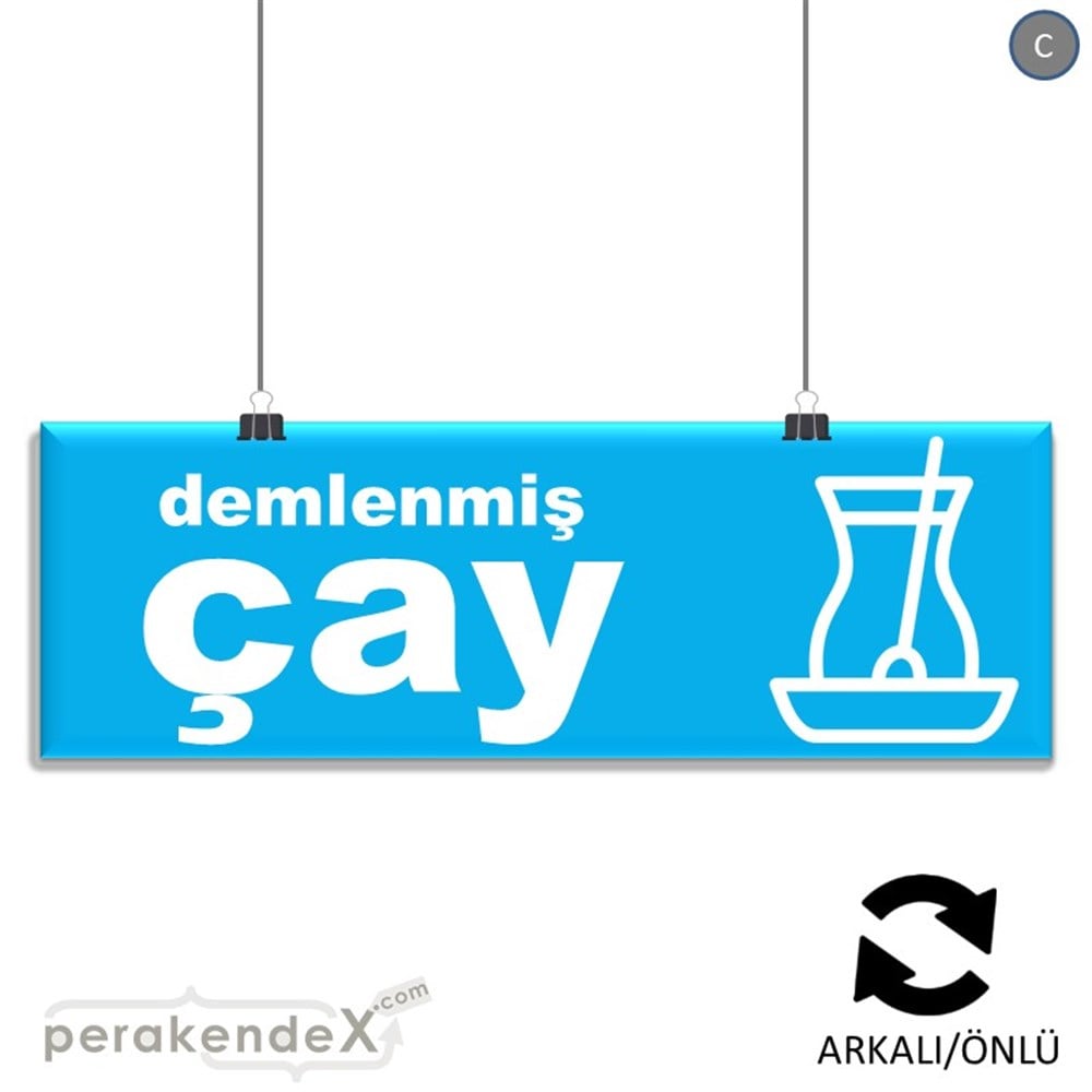 Demlenmiş Çay  SERT PLASTİK POSTER,  AFİŞ (BANNER) -dikdörtgen,çift yön baskısert plastik poster,  afiş