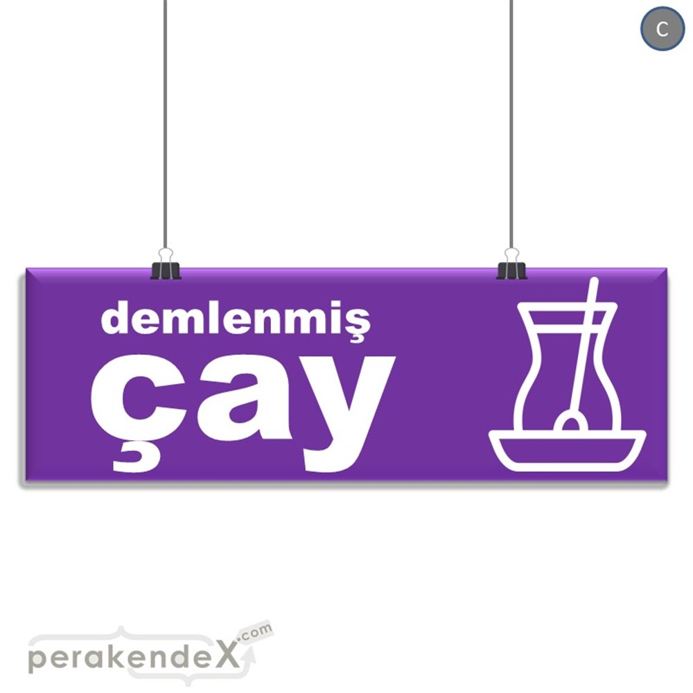 Demlenmiş Çay  SERT PLASTİK POSTER,  AFİŞ (BANNER) -dikdörtgen,tek yön baskısert plastik poster,  afiş
