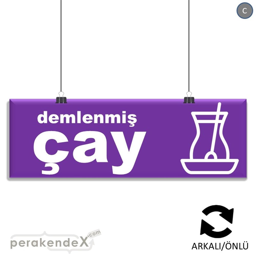 Demlenmiş Çay  SERT PLASTİK POSTER,  AFİŞ (BANNER) -dikdörtgen,çift yön baskısert plastik poster,  afiş