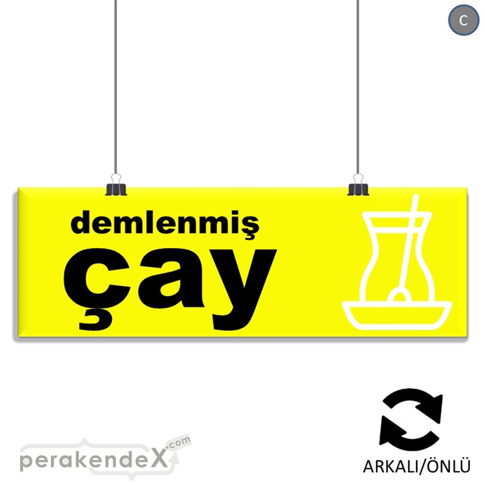 Demlenmiş Çay  SERT PLASTİK POSTER,  AFİŞ (BANNER) -dikdörtgen,çift yön baskısert plastik poster,  afiş