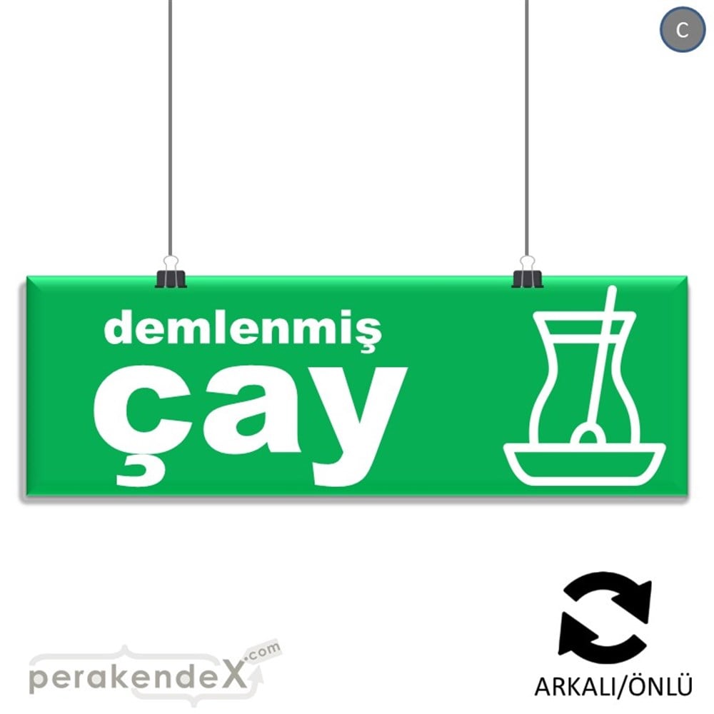 Demlenmiş Çay  SERT PLASTİK POSTER,  AFİŞ (BANNER) -dikdörtgen,çift yön baskısert plastik poster,  afiş