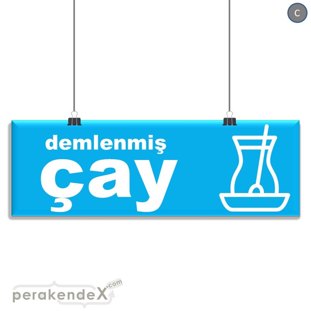 Demlenmiş Çay  SERT PLASTİK POSTER,  AFİŞ (BANNER) -dikdörtgen,tek yön baskısert plastik poster,  afiş