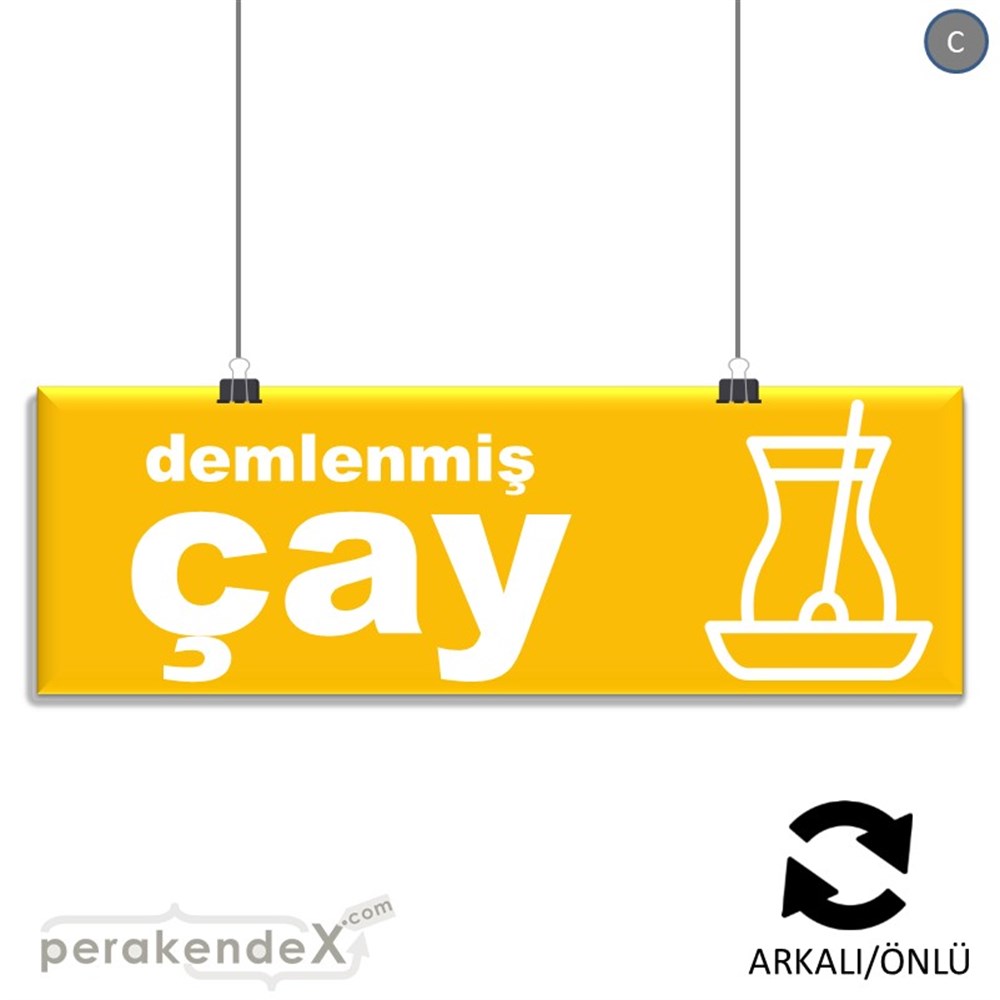 Demlenmiş Çay  SERT PLASTİK POSTER,  AFİŞ (BANNER) -dikdörtgen,çift yön baskısert plastik poster,  afiş