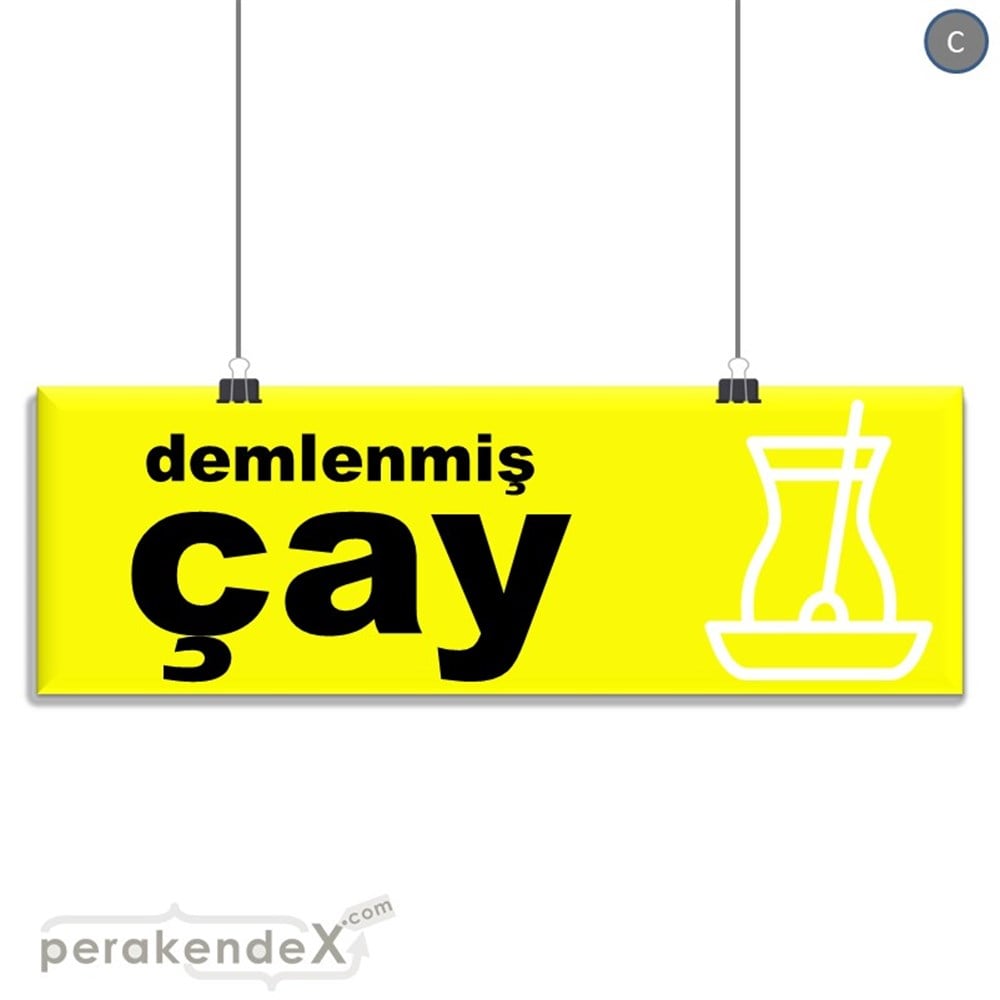 Demlenmiş Çay  SERT PLASTİK POSTER,  AFİŞ (BANNER) -dikdörtgen,tek yön baskısert plastik poster,  afiş