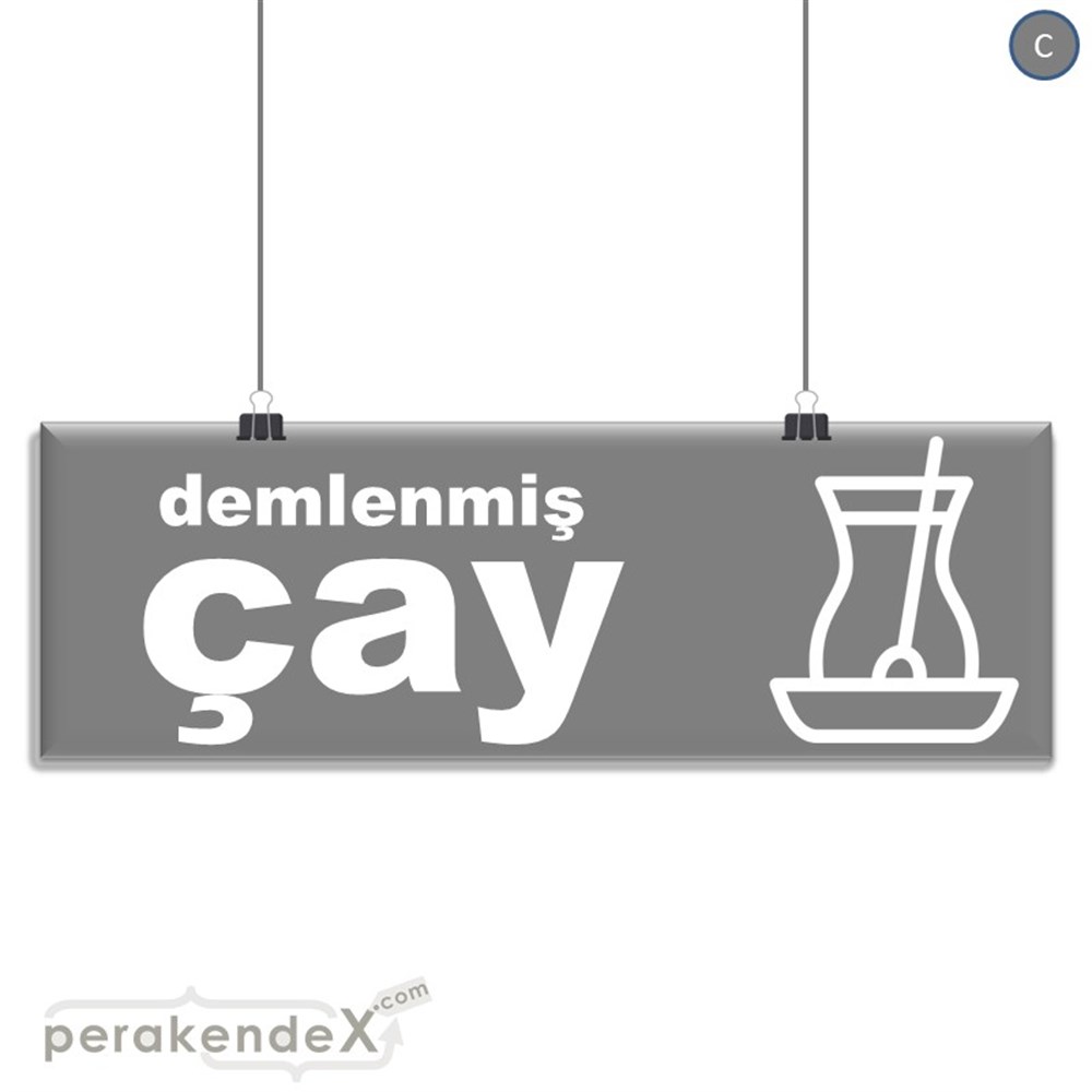 Demlenmiş Çay  SERT PLASTİK POSTER,  AFİŞ (BANNER) -dikdörtgen,tek yön baskısert plastik poster,  afiş