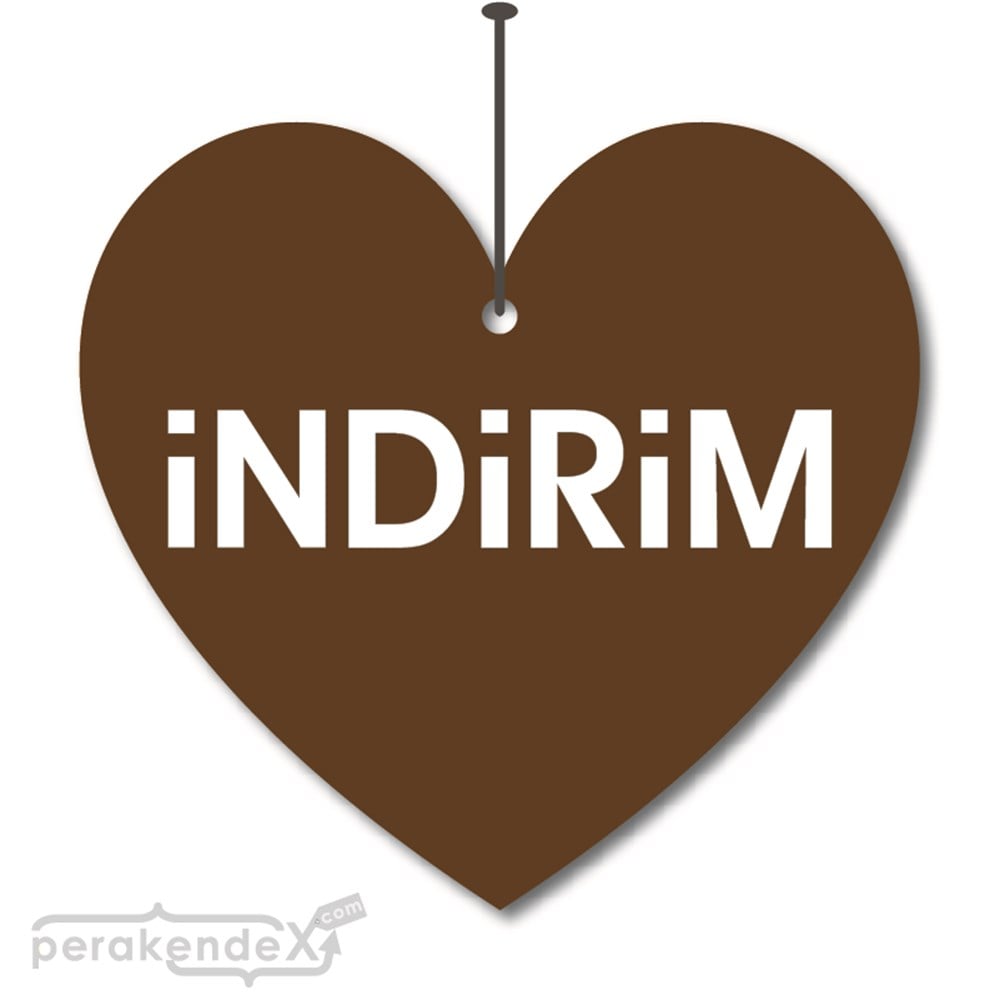 düz indirim DÖNKARTI -Kalp,çift yön baskı