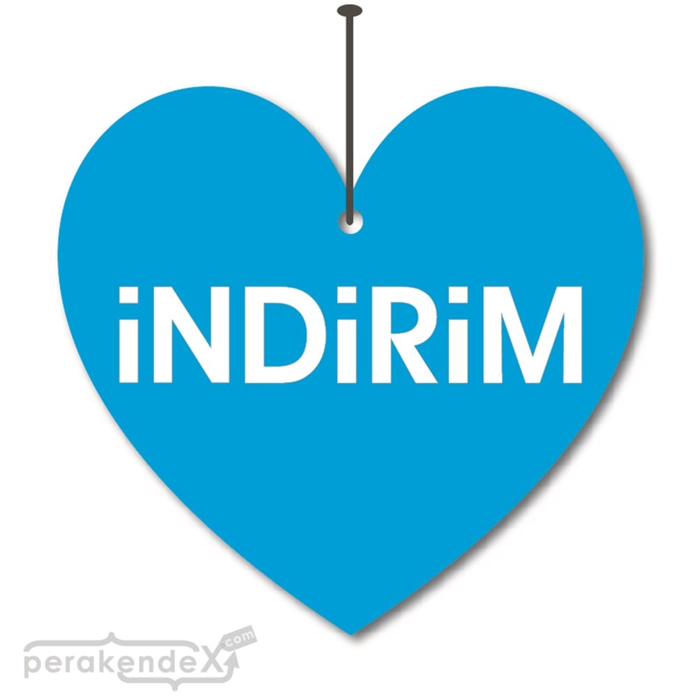 düz indirim DÖNKARTI -Kalp,çift yön baskı