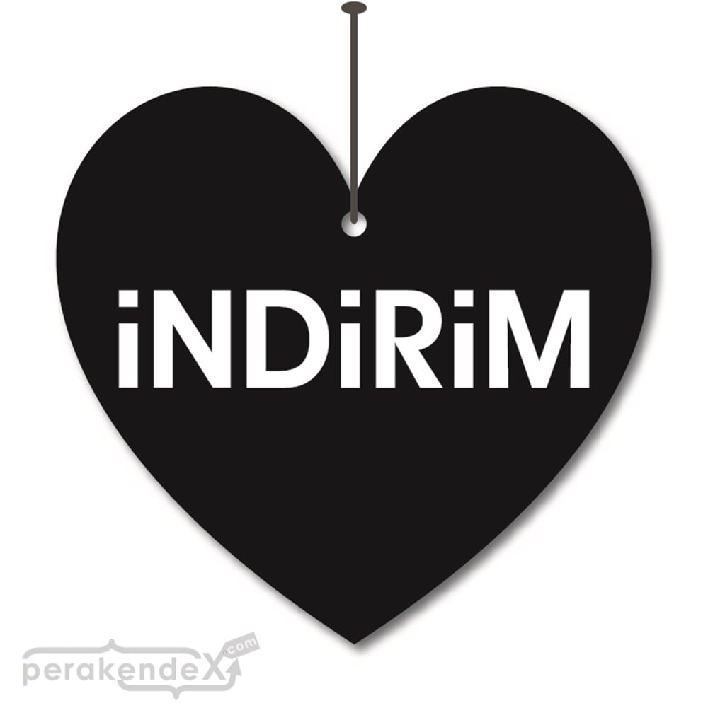 düz indirim DÖNKARTI -Kalp,çift yön baskı