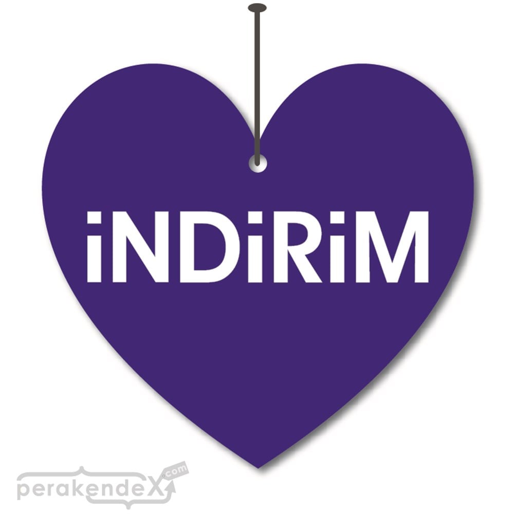 düz indirim DÖNKARTI -Kalp,çift yön baskı