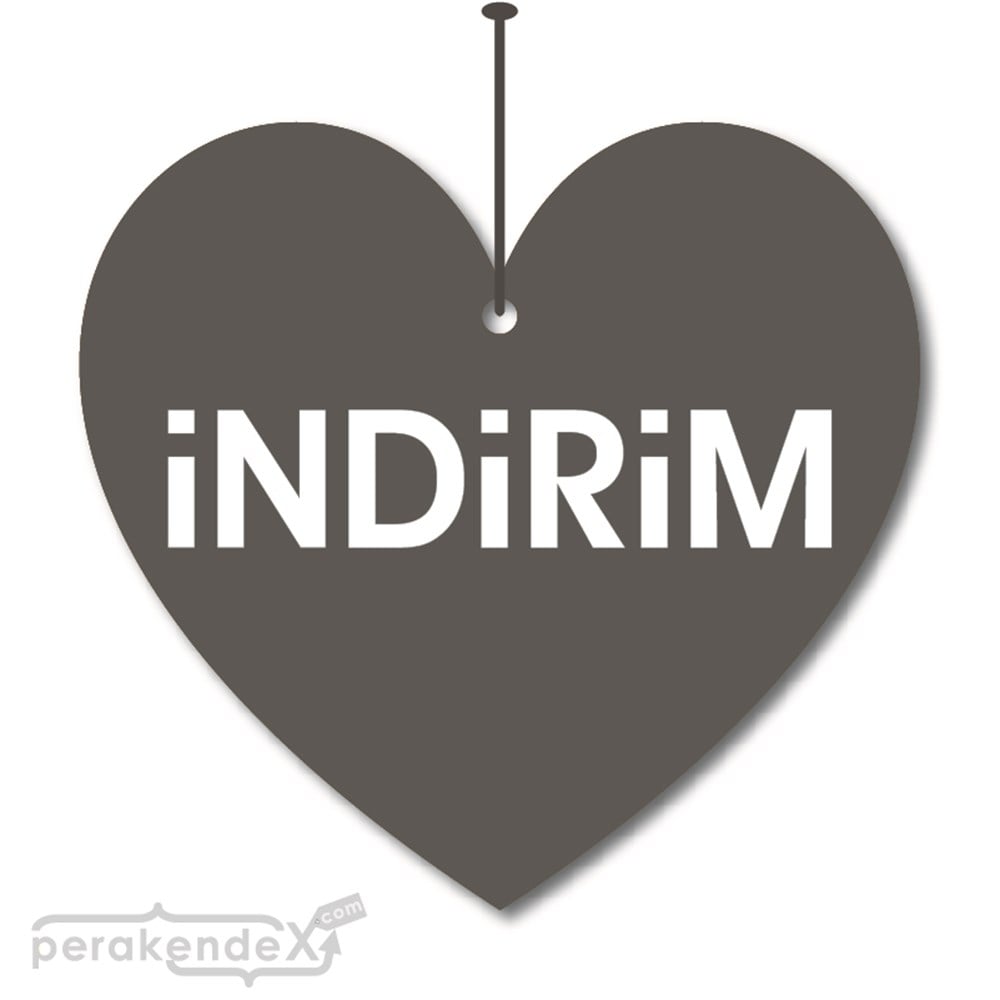 düz indirim DÖNKARTI -Kalp,çift yön baskı