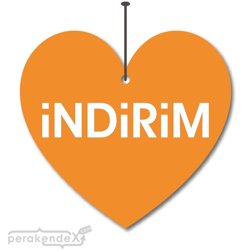 düz indirim DÖNKARTI -Kalp,çift yön baskı