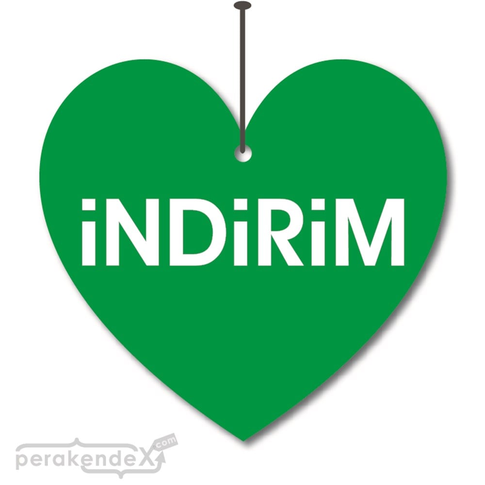 düz indirim DÖNKARTI -Kalp,çift yön baskı