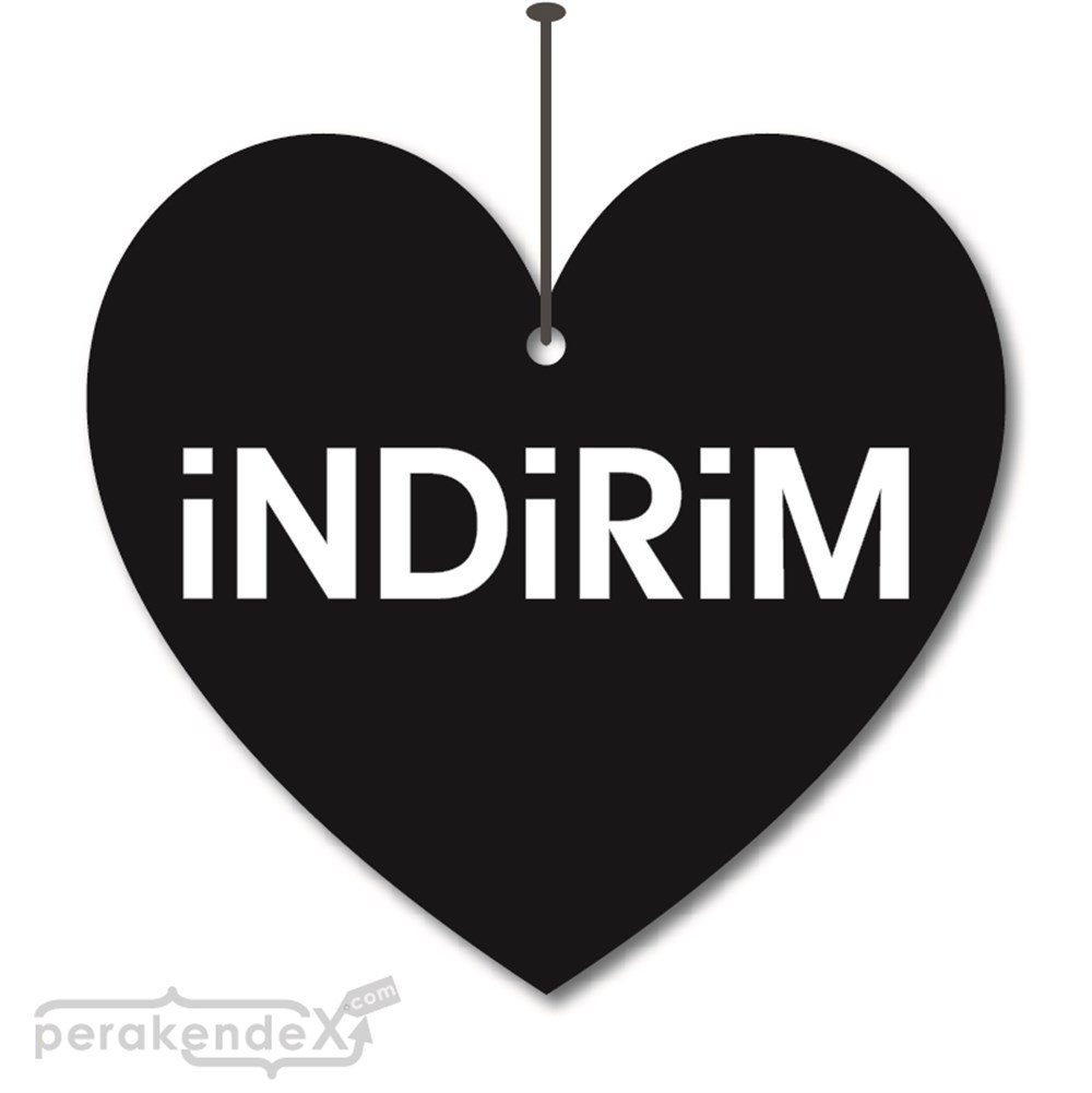 düz indirim DÖNKARTI -Kalp,çift yön baskı