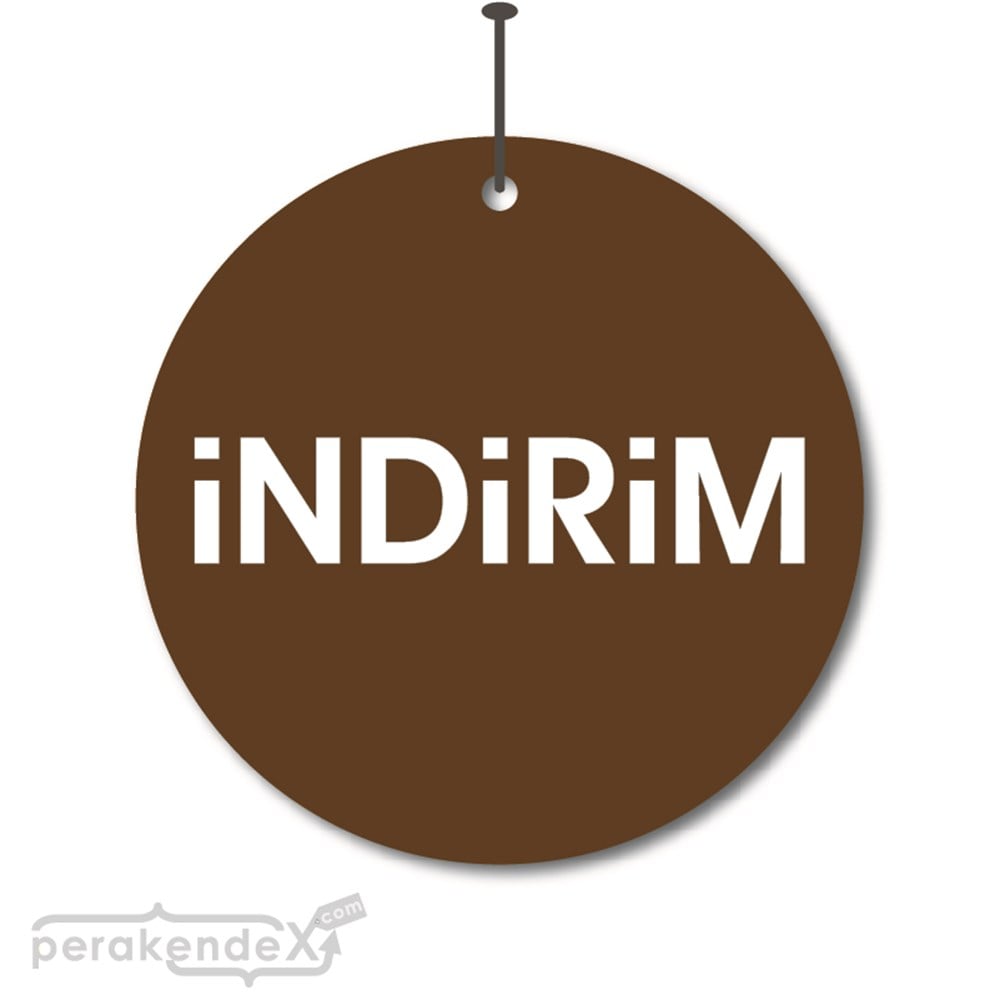 düz indirim DÖNKARTI -oval,çift yön baskı