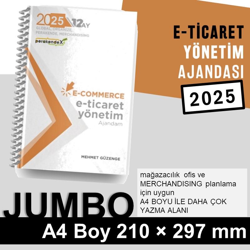 E-TİCARET YÖNETİM AJANDASI 2025 --xx -JUMBO BOY - 12 AYLIK//MAĞAZA YÖNETİM AJANDASI