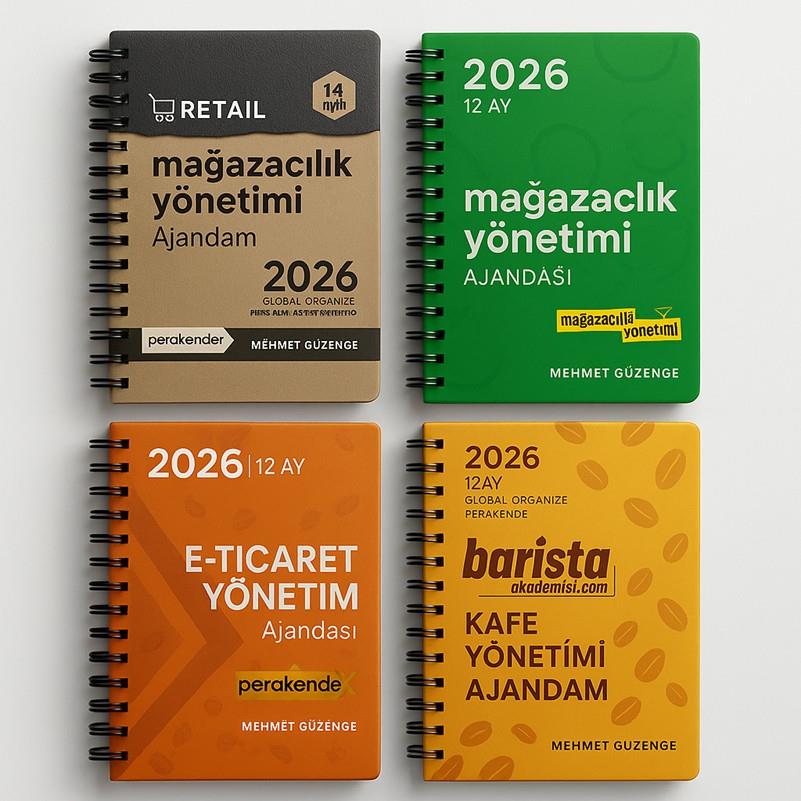 E-TİCARET YÖNETİM AJANDASI 2026 -- küçük boy  - 12 AYLIK//MAĞAZA YÖNETİM AJANDASI