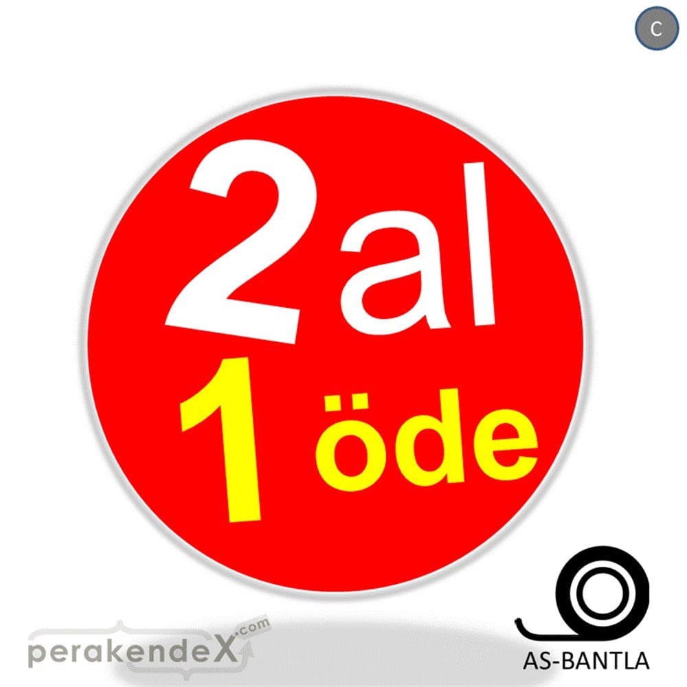 2 al 1 öde SERT PLASTİK POSTER -oval,tek yön baskı