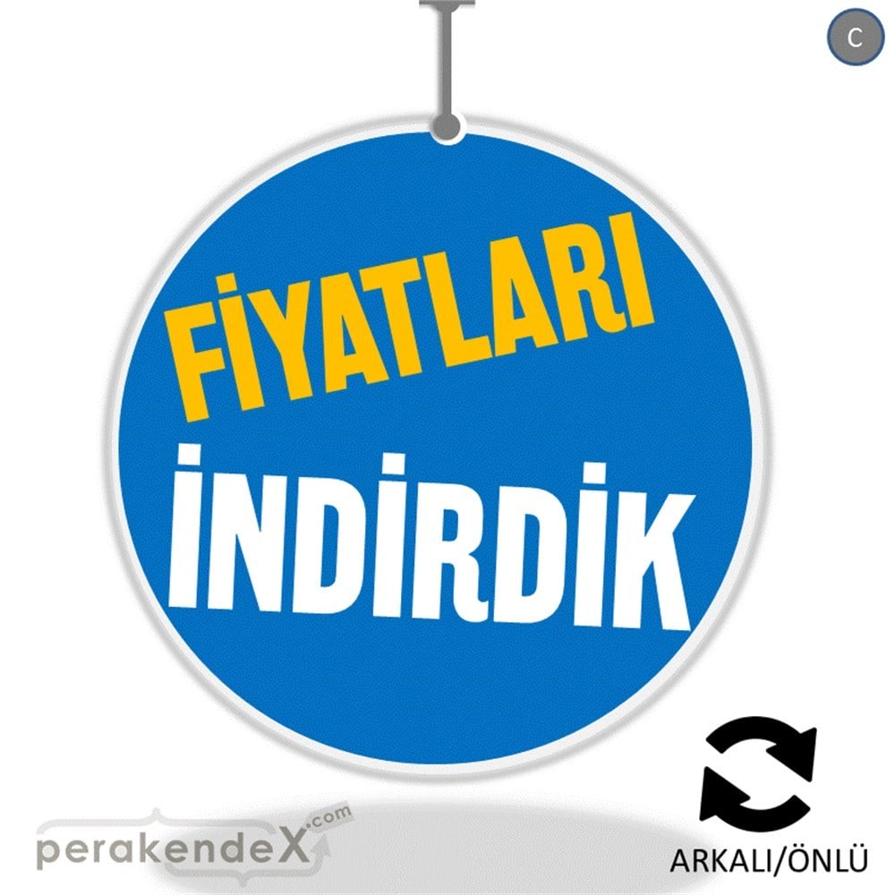 fiyatları indirdik DÖNKARTI -oval,çift yön baskı