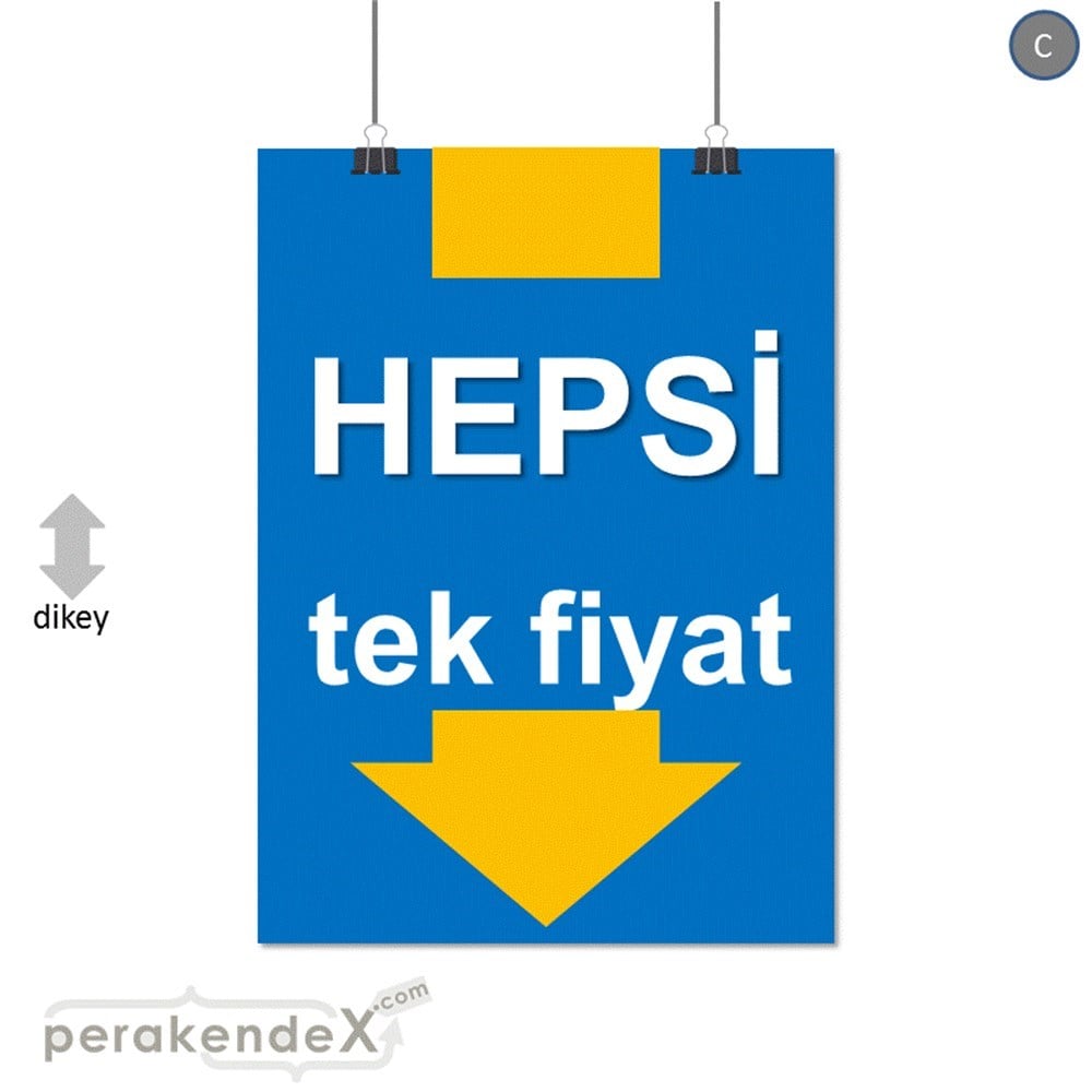 hepsi tek fiyat SERT PLASTİK POSTER -dikdörtgen,tek yön baskı